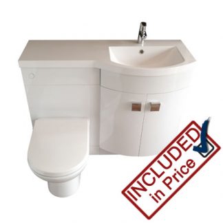 Ashington Right Hand Combined Vanity Toilet Basin Unit
