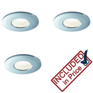 3 LED Ceiling Downlights Fitted with GU10 lamps