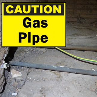 Caution Gas Pipe