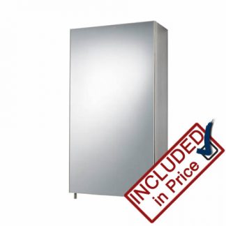 30cm Stainless Steel Single Mirror Cabinet
