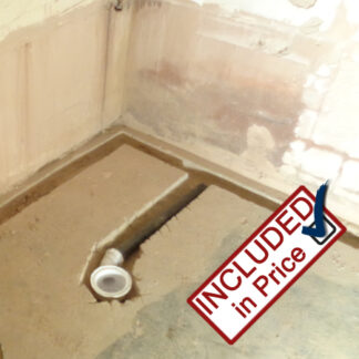Cut Concrete Floor For Shower Waste Pipe