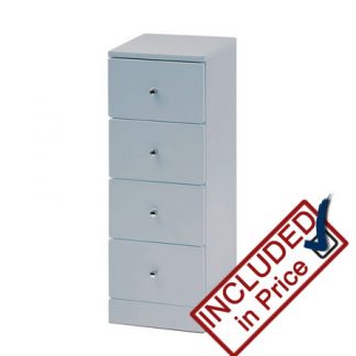 Lofi Matt Grey Semi Fitted 4 Drawer Unit