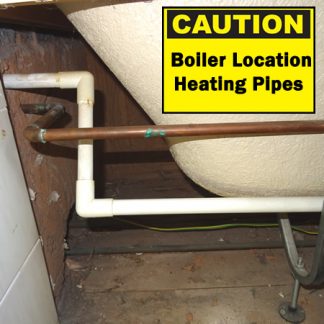 Caution Heating Pipe Work