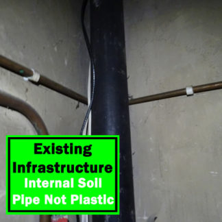 Internal Soil Pipe Not Plastic