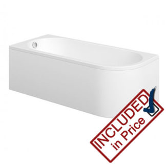 Trojan Left hand J shaped bath