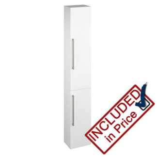 Odyssey Tall Wall Hung Storage Unit White Gloss