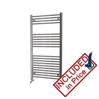 1200mm by 600mm Straight Chrome Towel Rail