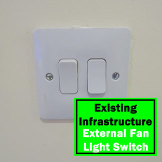 External Extractor Fan and Light Switch