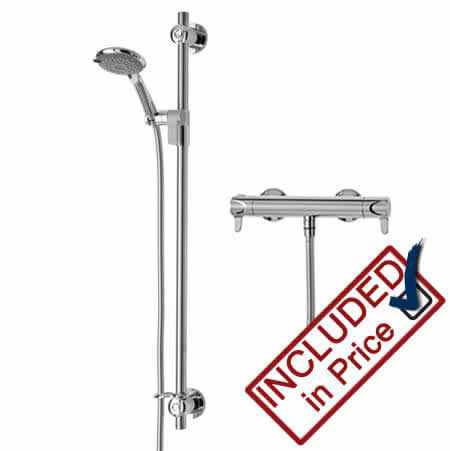 Triton Dene Lever Cool Touch Bar Mixer with Grab Rail