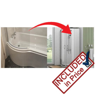 Bath to Shower Enclosure Conversion