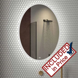 Glamour Oval LED Illuminated Mirror 500mm by 700mm