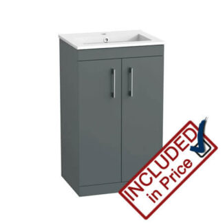 Tavistock Kew Vanity Unit and Basin Viridian Green 500mm
